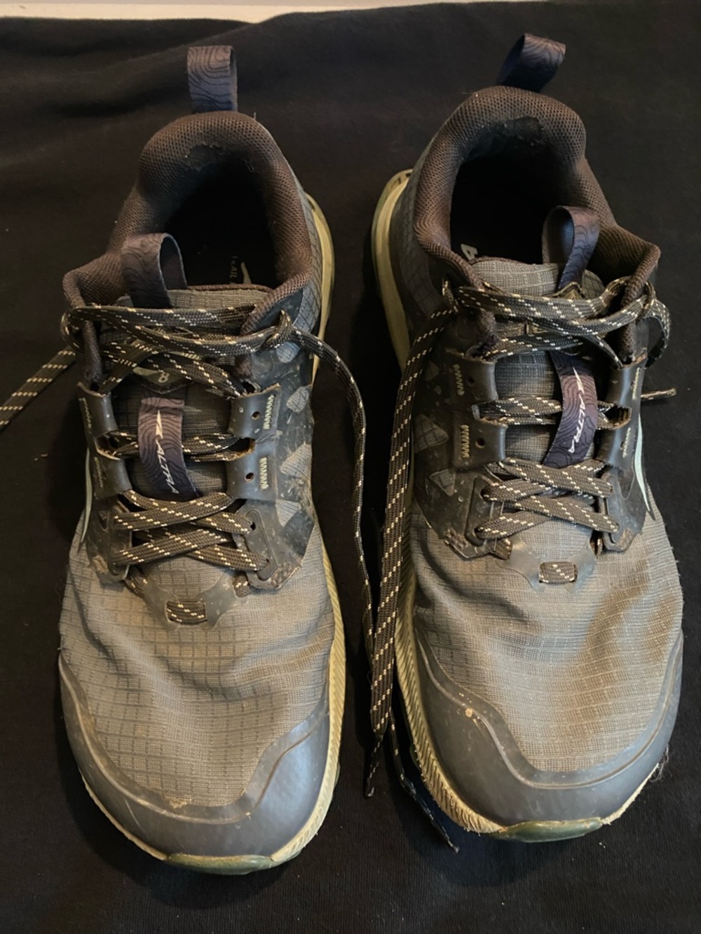 Altra women’s Charcoal and Olive Trail Running Shoes